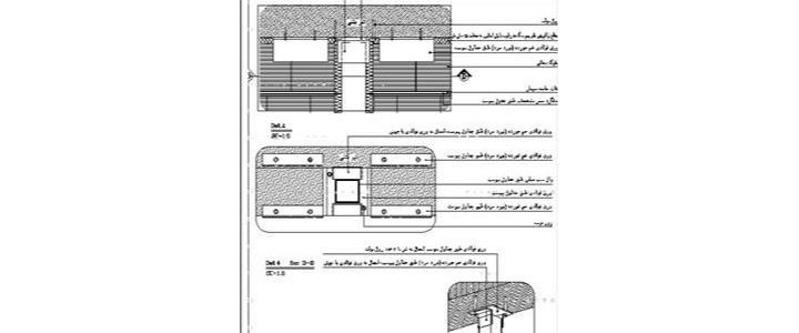 فایل اتوکد عناصر و جزییات معماری از والپست و سقف